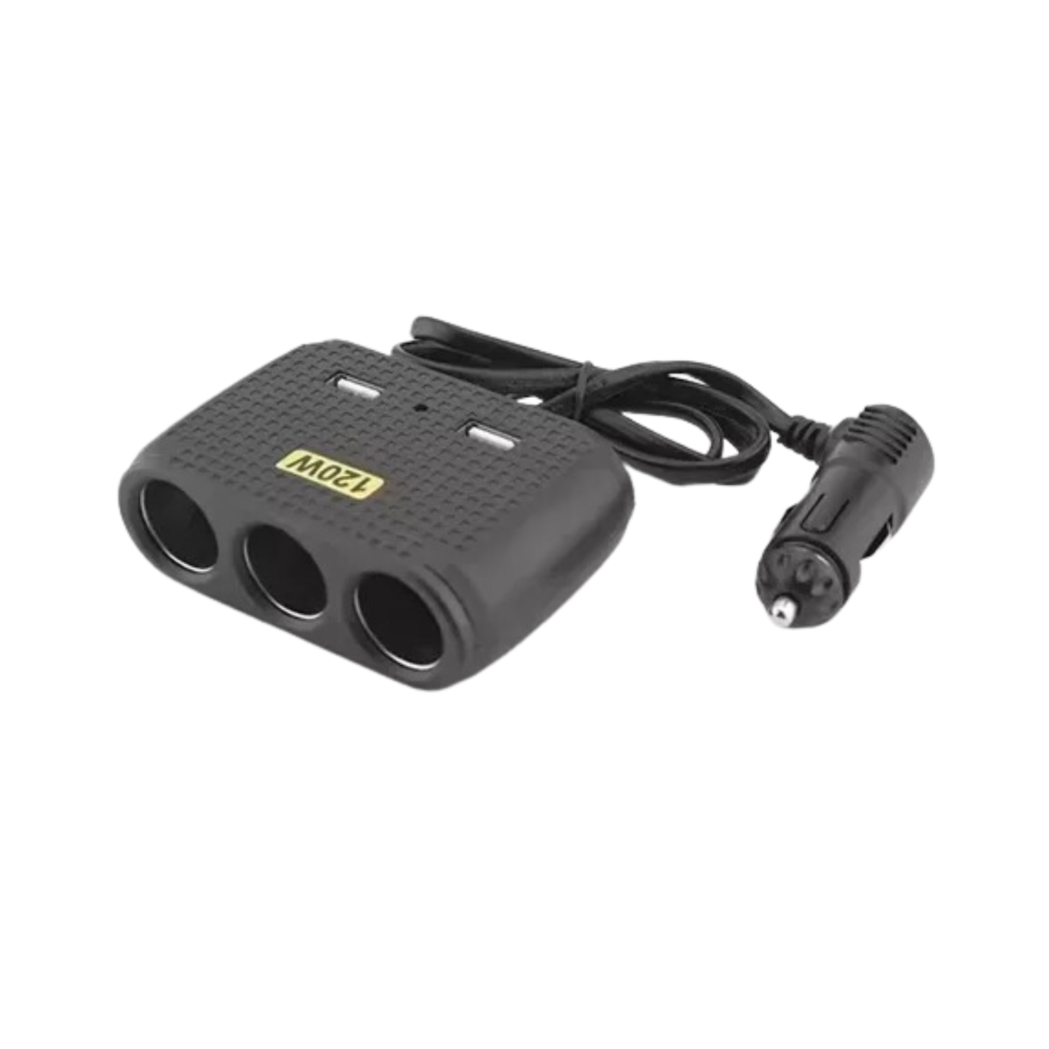 ADAPTADOR CARGADOR ENCHUFE ENCENDEDOR AUTO 1 A 3 +2 USB - 1