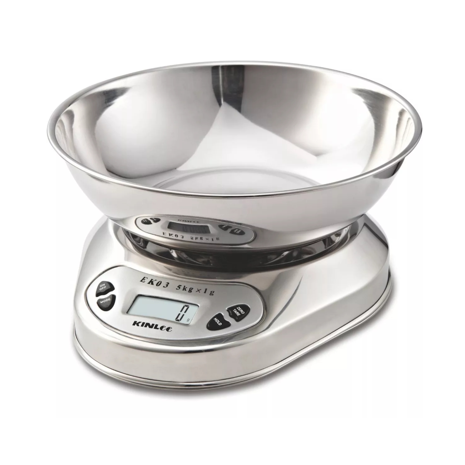 PESA COCINA ACERO INOXIDABLE 1 GR A 5 KG + BOWL CAPACIDAD 500 GR - 1