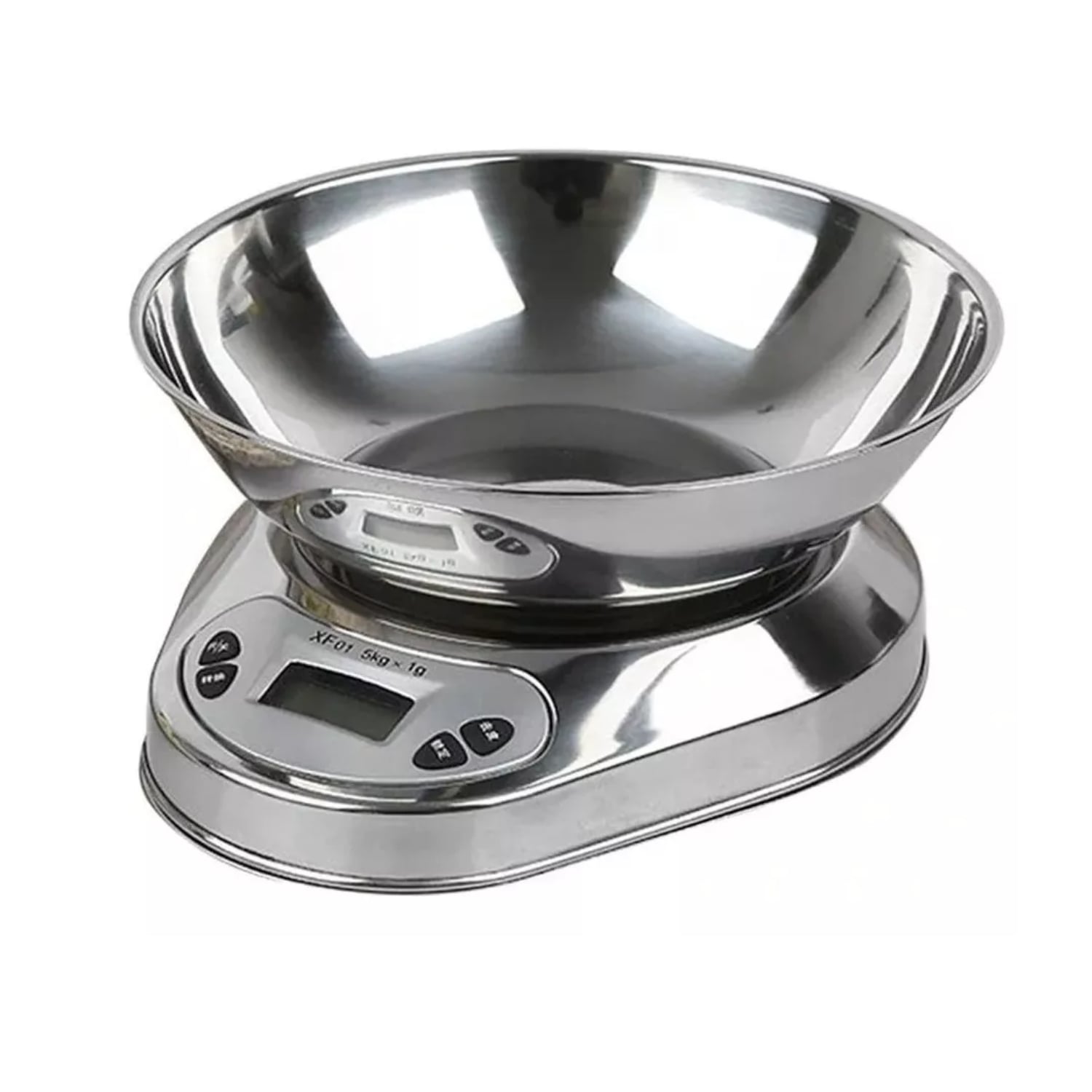 PESA COCINA ACERO INOXIDABLE 1 GR A 5 KG + BOWL CAPACIDAD 500 GR - 3