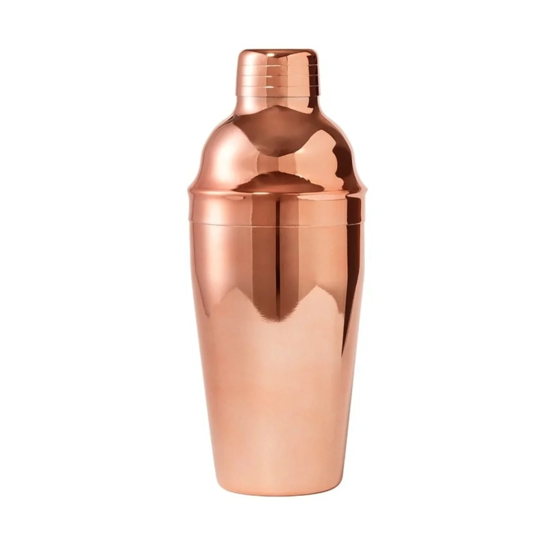 COCTELERA MEZCLADORA TRAGOS ACERO INOXIDABLE HAMBERLY 550 ML COBRE - 1