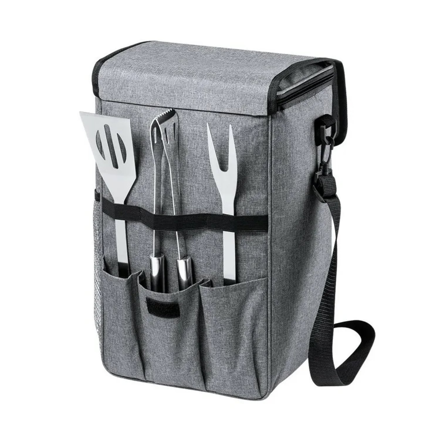 SET PARRILLERO BOLSO COOLER ARCADA 25X33X53 CM - 1