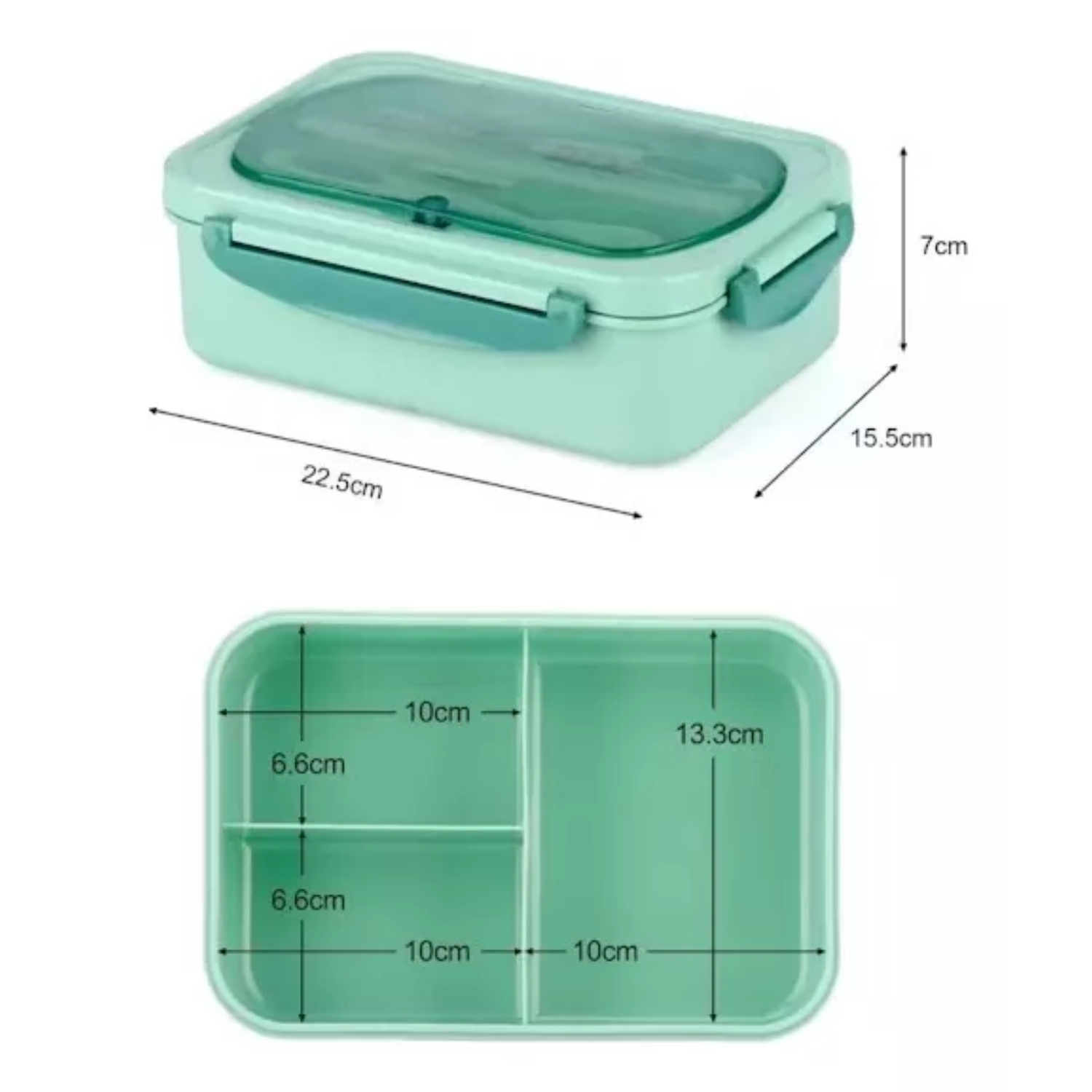 TUPPER CONTENEDOR MICROONDAS ALIMENTOS SERVICIO VERDE - 7