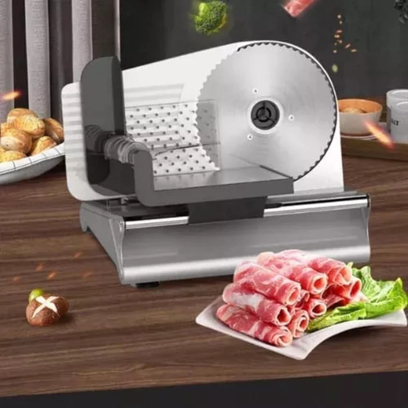 CORTADORA REBANADORA CARNE FIAMBRE ELE CTRICA PLATA 200 W - 6