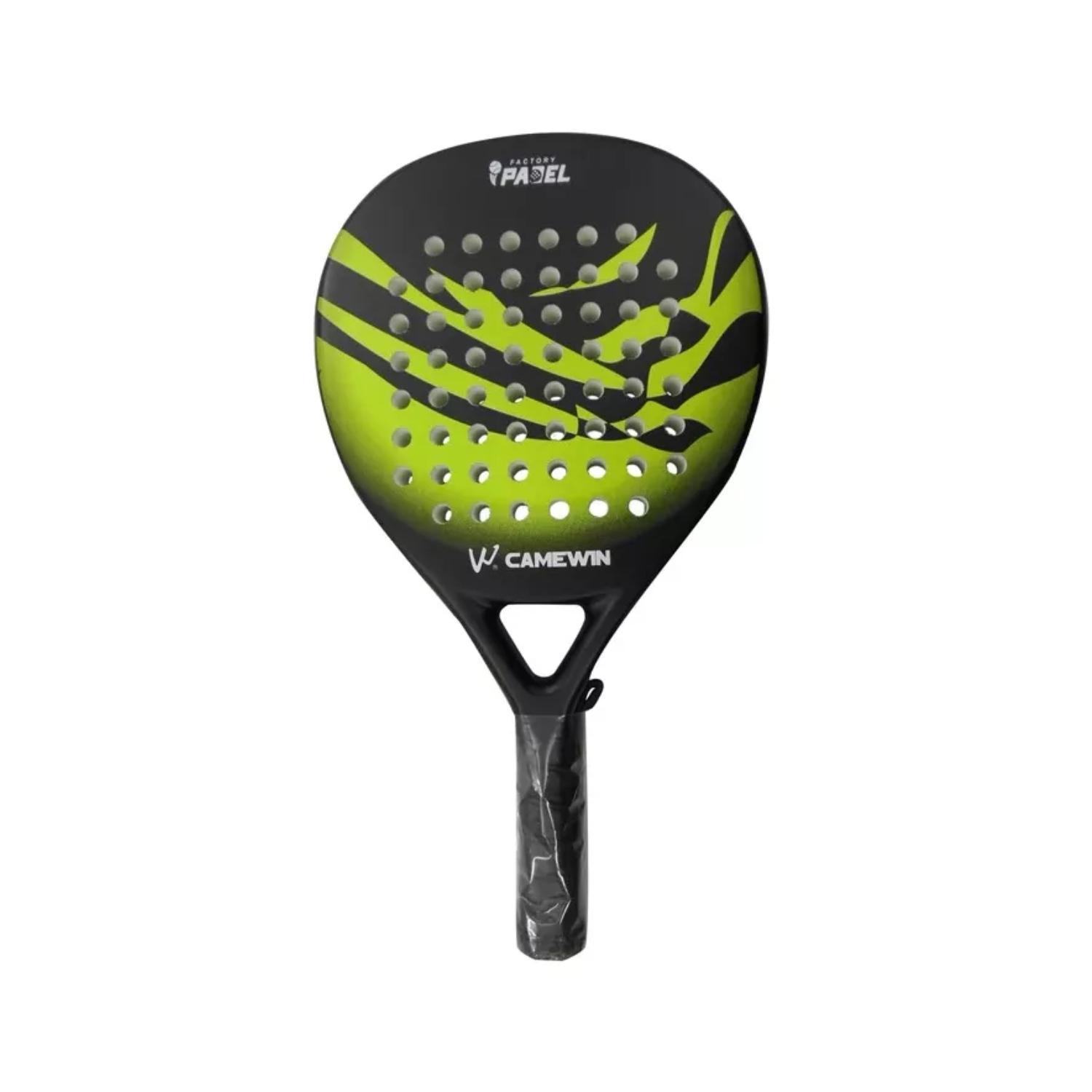 PALA PÁDEL HÍBRIDO CARBÓN FIBRA 38 MM + BOLSO DEPORTE VERDE - 1