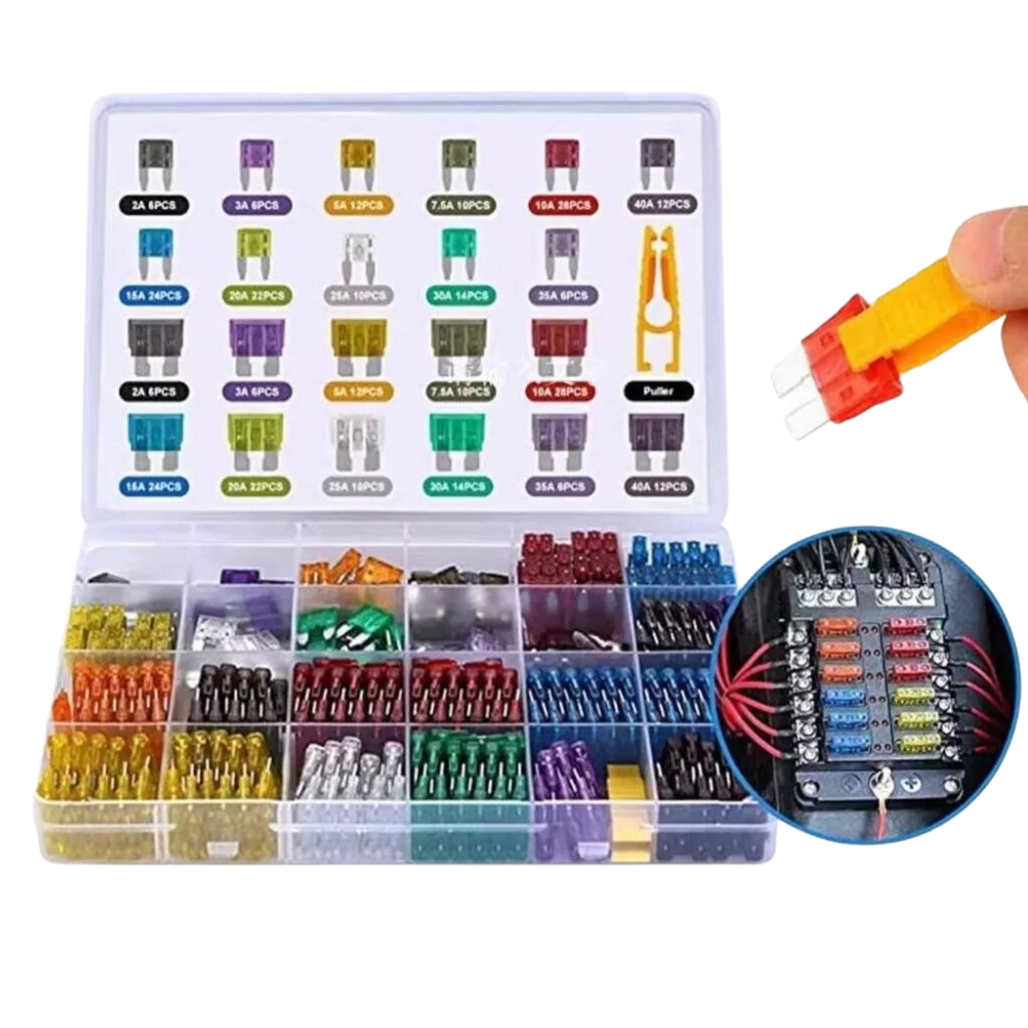 KIT 300PIEZAS FUSIBLES COCHE AUTOMOTRIZ CAJA - 3