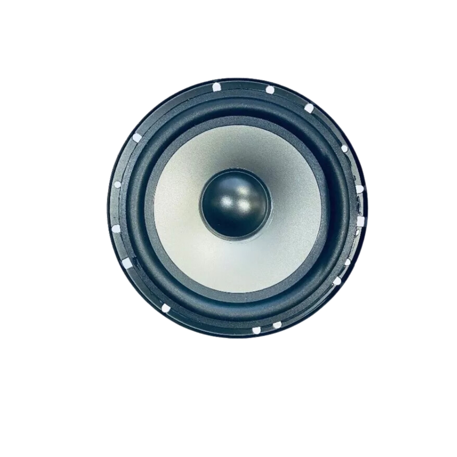 SET 2 PARLANTES AUTO 16 CM REDONDO 100 WATT COAXIAL 2 VÍAS HIFI NEGRO - 1