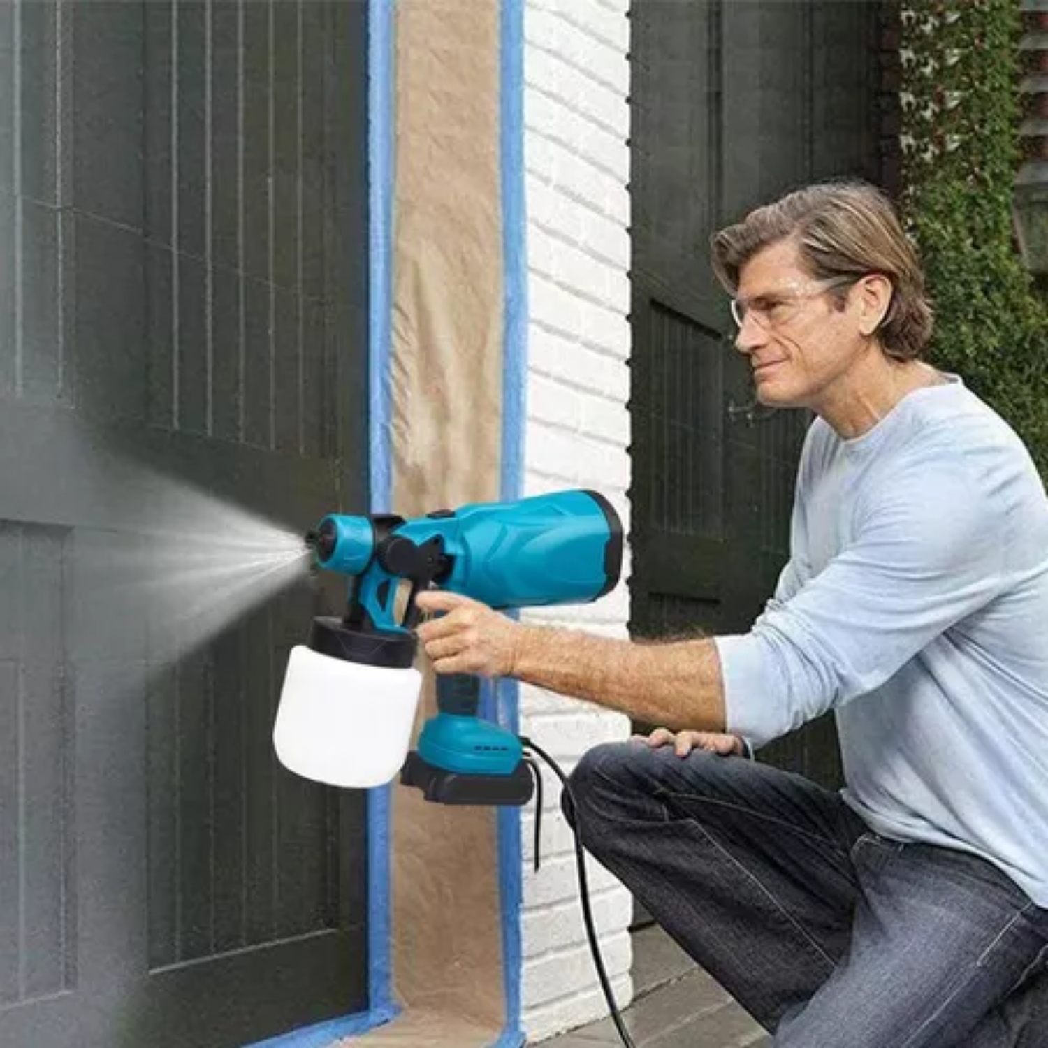PISTOLA PULVERIZADORA PINTAR INALÁMBRICA 580 WATT - 220V - 4