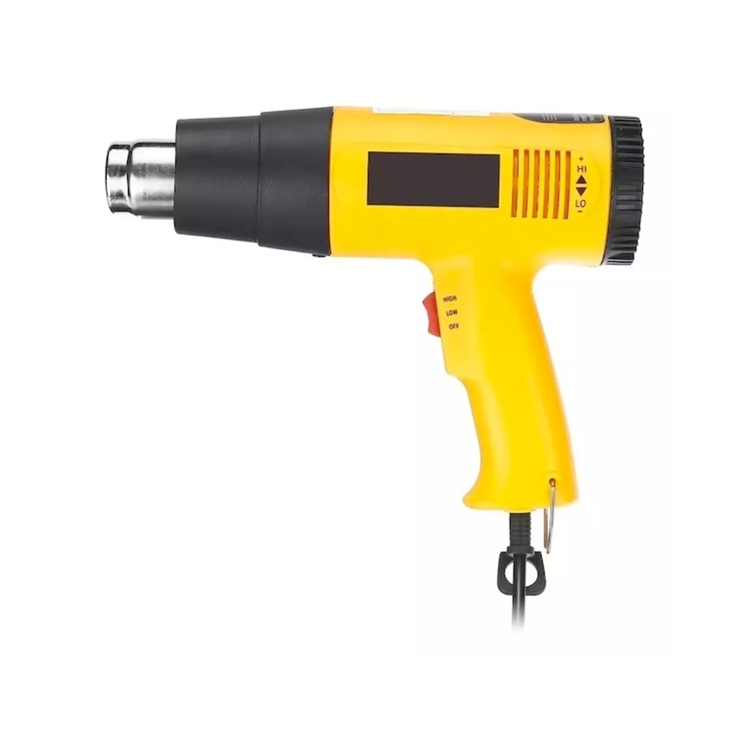 PISTOLA CALOR 2000 WATT AJUSTE FLUJO AIRE TEMPERATURA AMARILLA - 1