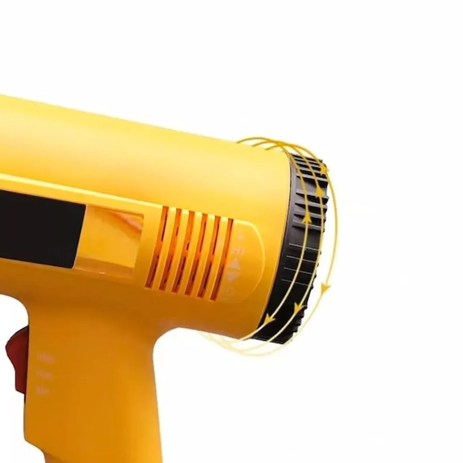 PISTOLA CALOR 2000 WATT AJUSTE FLUJO AIRE TEMPERATURA AMARILLA - 3