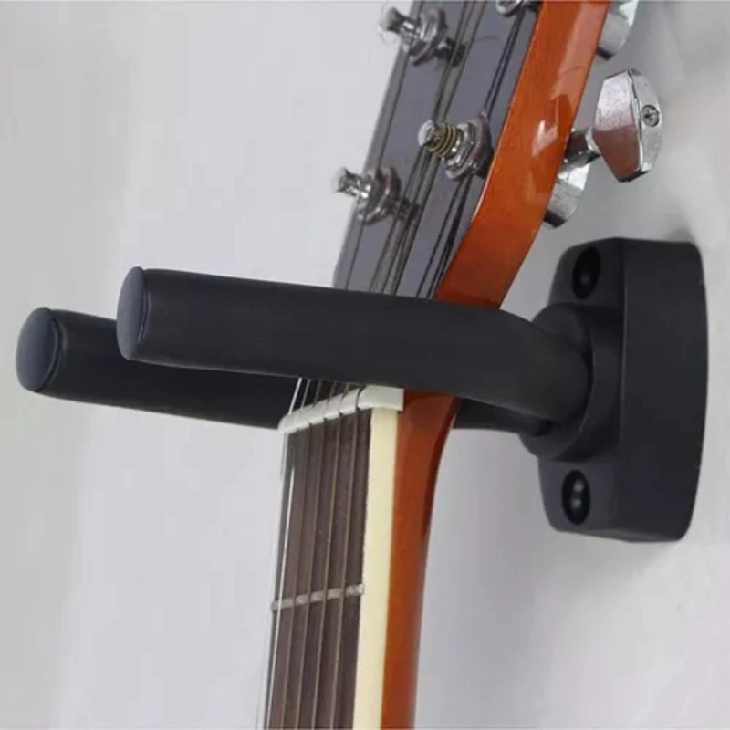 PACK 4 SOPORTE GUITARRA PARED COLGADOR BAJO UKELELE NEGRO - 5