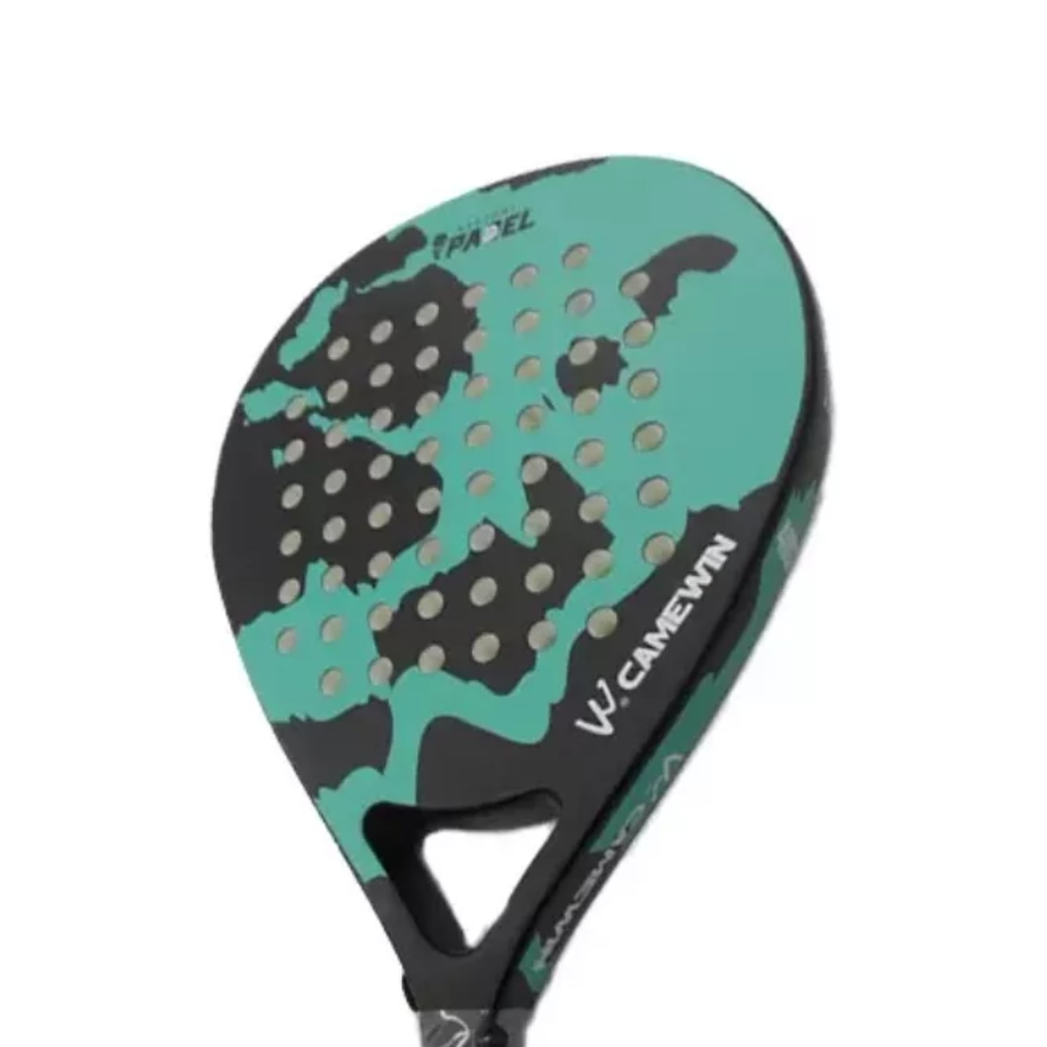 PALA PÁDEL CARBONO HÍBRIDO 38MM + BOLSO DEPORTE TURQUESA - 2