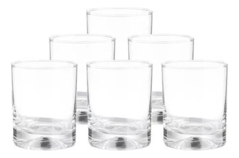 SET 6 VASOS WHISKY MANHATTAN VIDRIO 340 ML - 3
