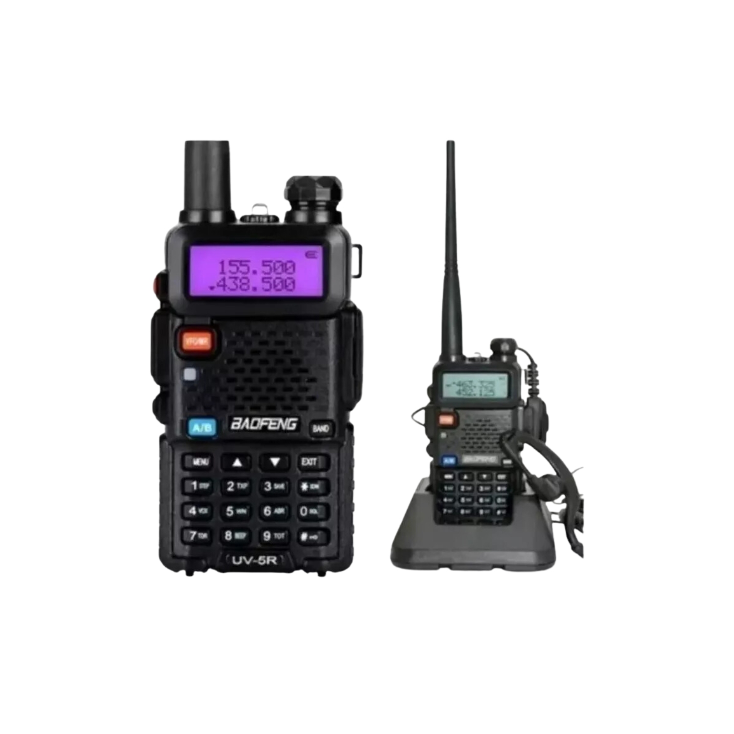 WALKIE TALKIE IMPORTCLICK NEGRO RADIO DUAL BAND 128 CANALES - 1