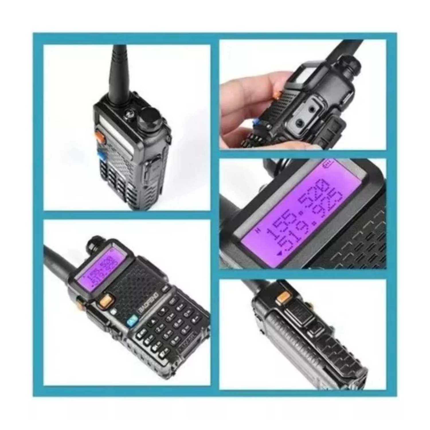 WALKIE TALKIE IMPORTCLICK NEGRO RADIO DUAL BAND 128 CANALES - 2