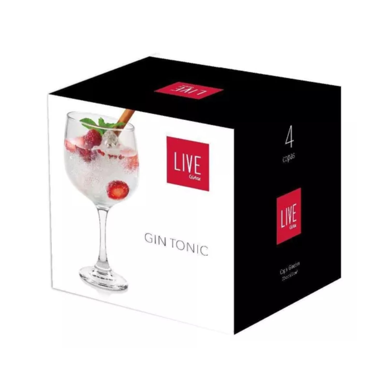 SET 4 COPAS CÓCTEL CRISTAL 653 ML - 4