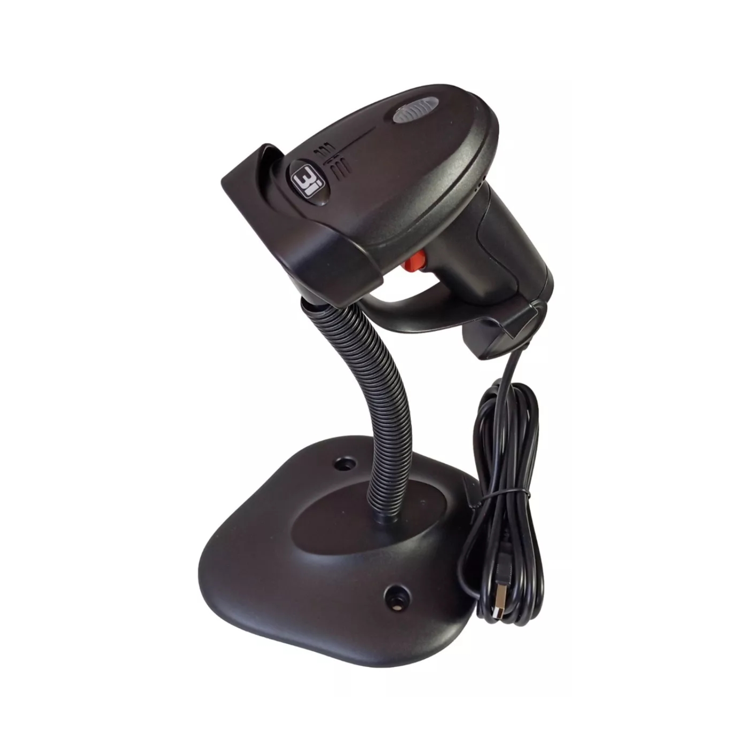 LECTOR LÁSER IMPORTCLICK TEC.441 CÓDIGOS BARRAS CABLE USB SOPORTE NEGRO - 2