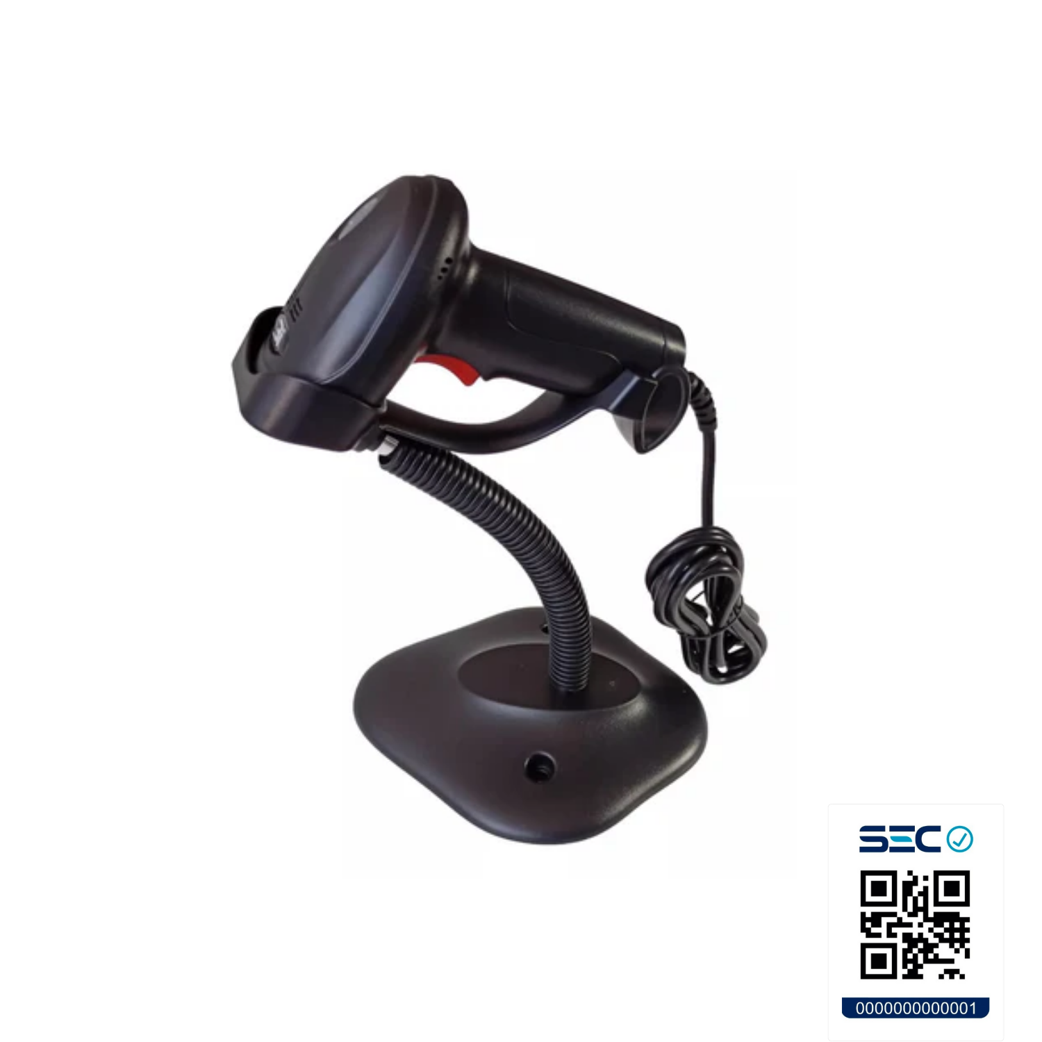 LECTOR LÁSER IMPORTCLICK TEC.441 CÓDIGOS BARRAS CABLE USB SOPORTE NEGRO - 7