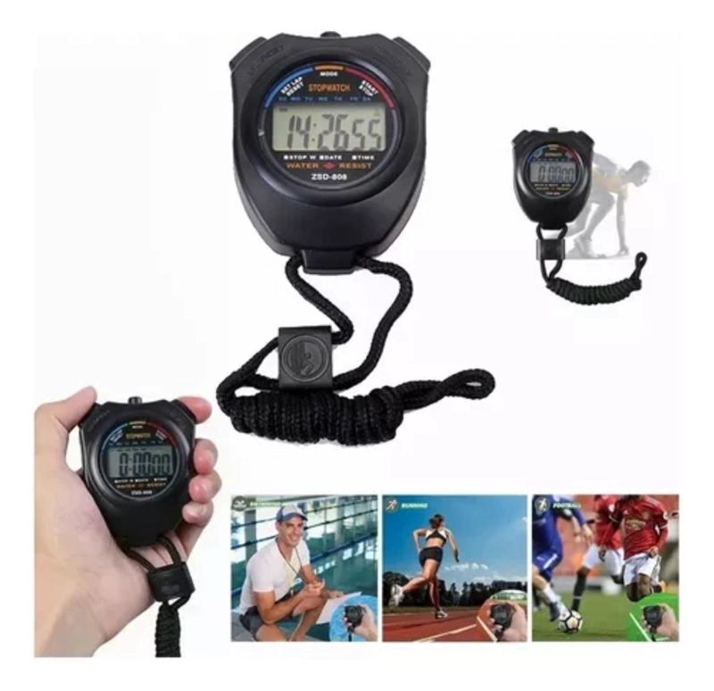 CRONOMETRO RELOJ DIGITAL IMPERMEABLE DEPORTIVO - 5