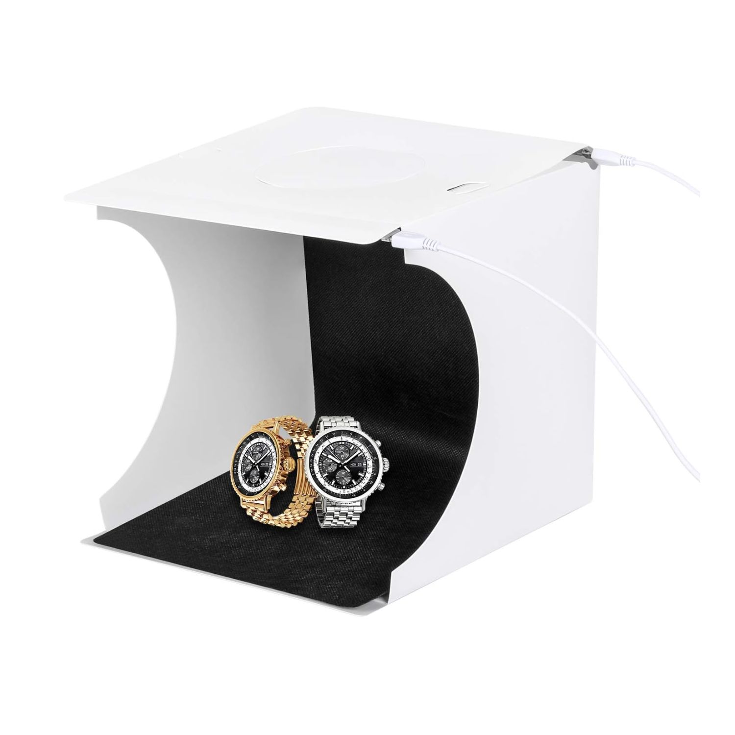 MINI ESTUDIO FOTOGRÁFICO IMPORTCLICK CAJA LUZ LED PLEGABLE - 1