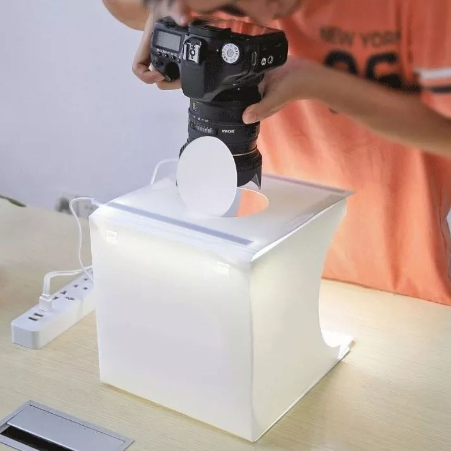 MINI ESTUDIO FOTOGRÁFICO IMPORTCLICK CAJA LUZ LED PLEGABLE - 2