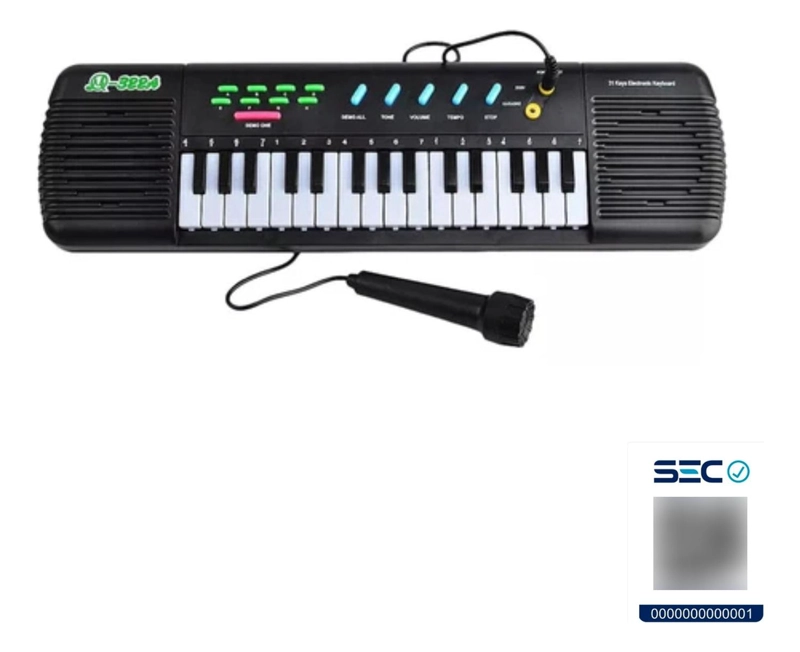 ORGANO TECLADO PIANO MUSICAL INFANTIL MICROFONO 31 TECLAS - 5