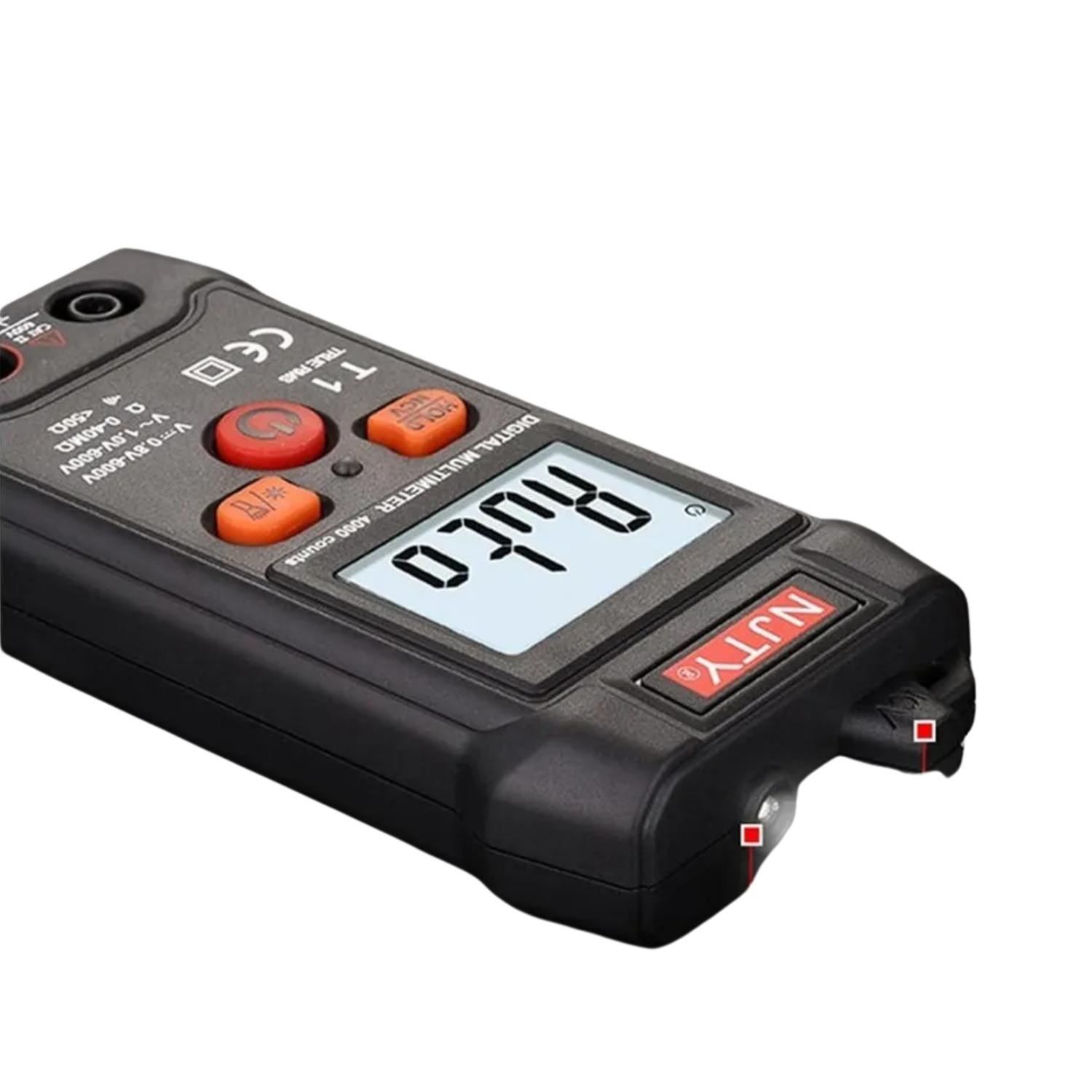 TESTER DIGITAL INTELIGENTE AMPERAJE VOLTAJE 55X20X122 MM NEGRO - 3