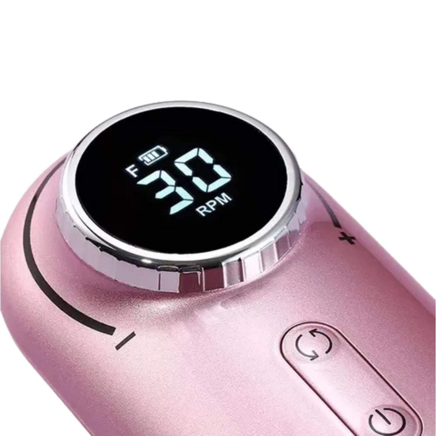 TORNO INALAMBRICO PEDICURA PROFESIONAL 25 WATT ROSADO - 3