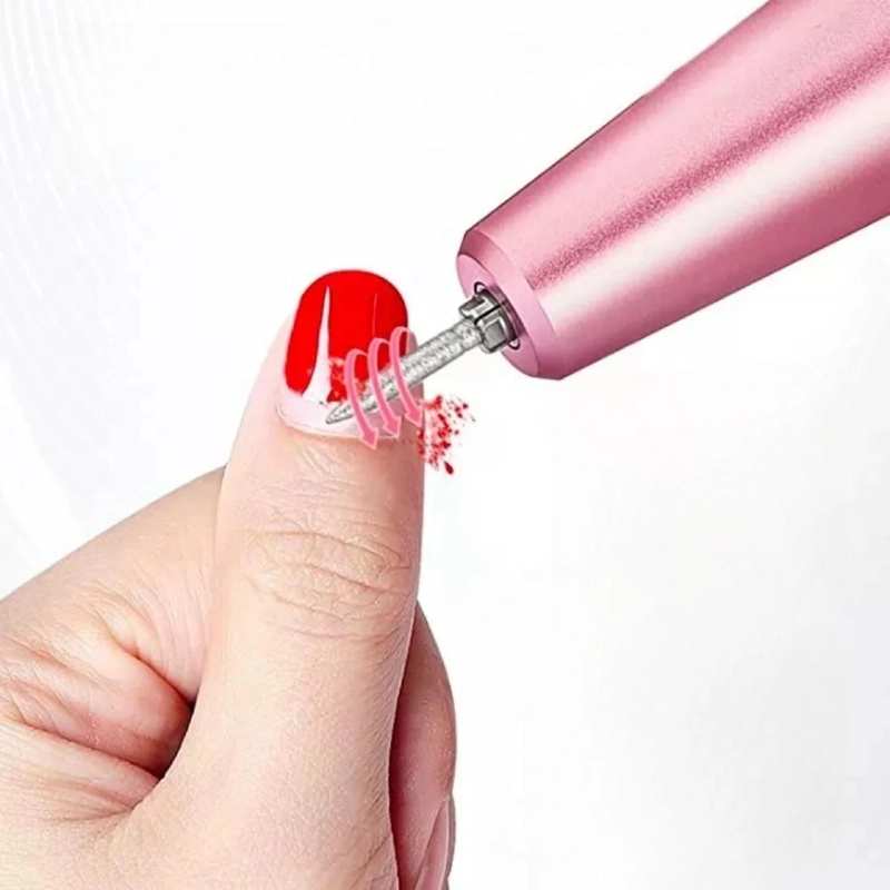 TORNO INALAMBRICO PEDICURA PROFESIONAL 25 WATT ROSADO - 6