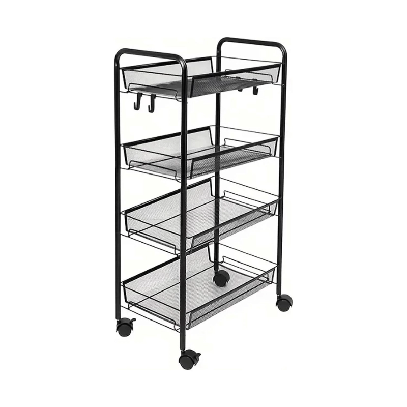 CARRO ORGANIZADOR MULTIUSO 4 NIVELES 84X41X19 CM METAL - 1