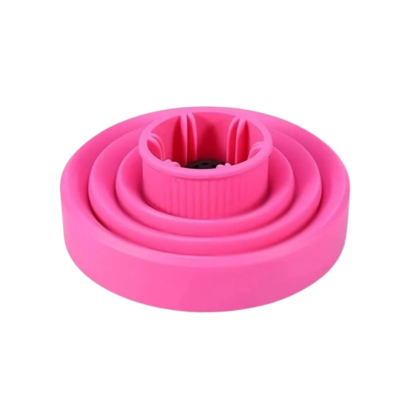 DIFUSOR SECADOR PELO SILICONA PLEGABLE ROSA - 1