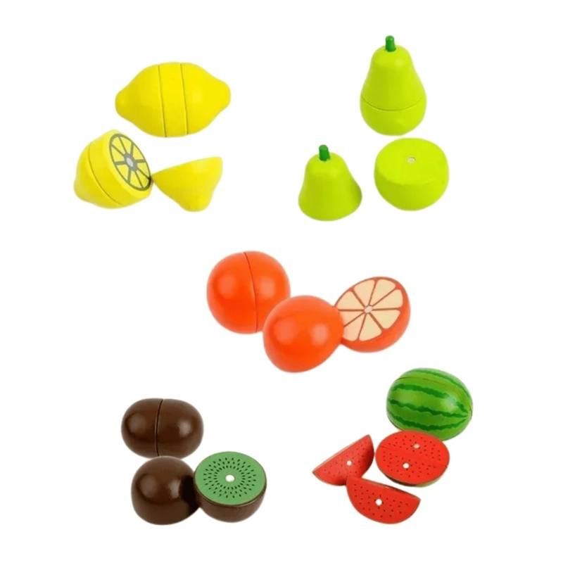 SET 17 PIEZAS IMAN CORTA FRUTAS VERDURAS INFANTIL - 4