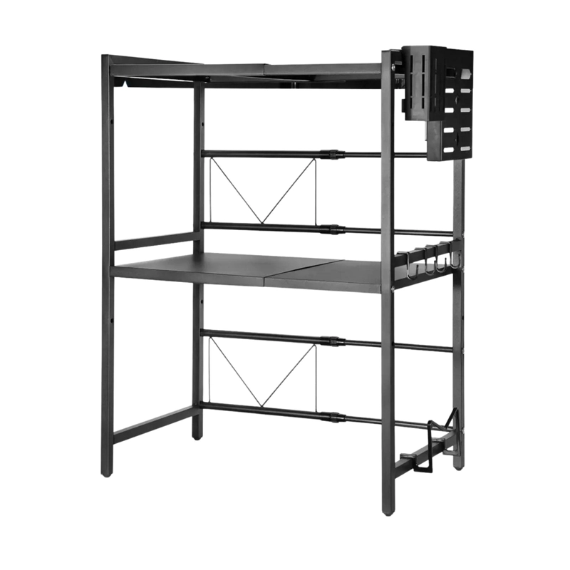 ESTANTE REPISA EXTENSIBLE  HORNO MICROONDAS 3 NIVELES 77X40X36 CM - 1
