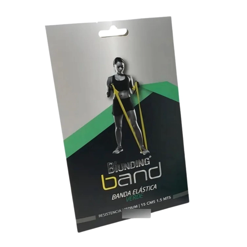 BANDA ELASTICA YOGA PILATES EJERCICIO 1.5 MTS VERDE - 3