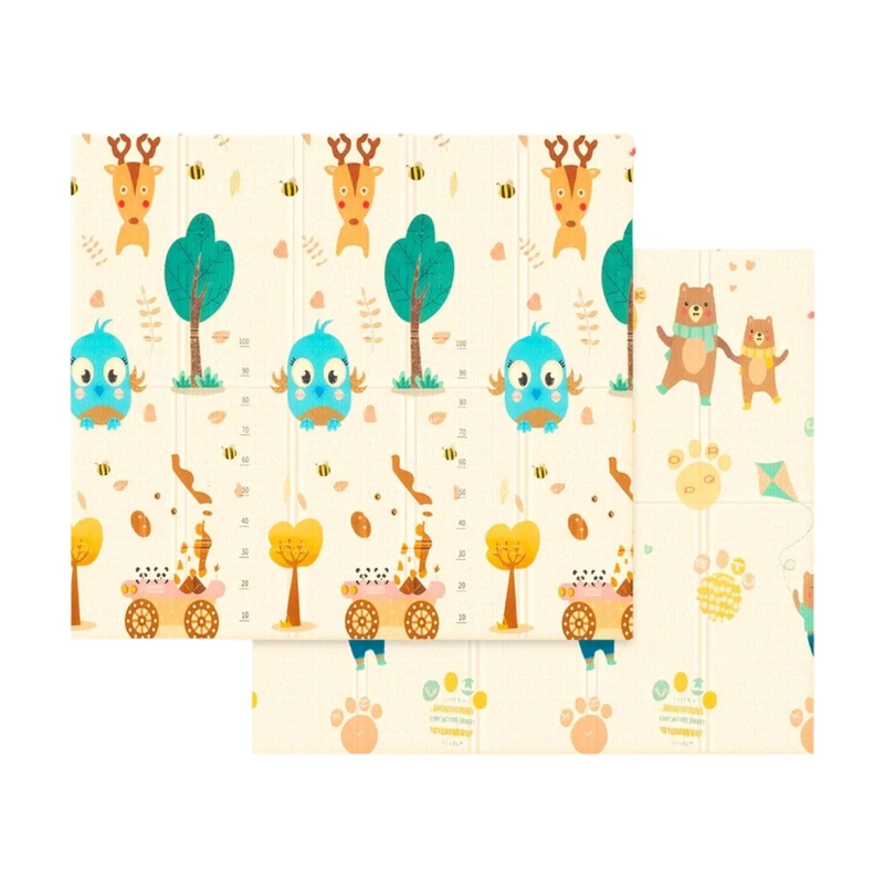 ALFOMBRA INFANTIL BEBE GOMA EVA PLEGABLE ANTIGOLPES 120X180 OSOS - 1