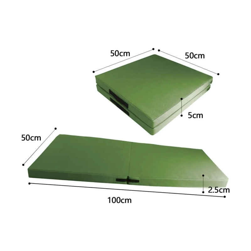 COLCHONETA DEPORTIVA PILATE YOGA 100X50X5 CM VERDE - 3