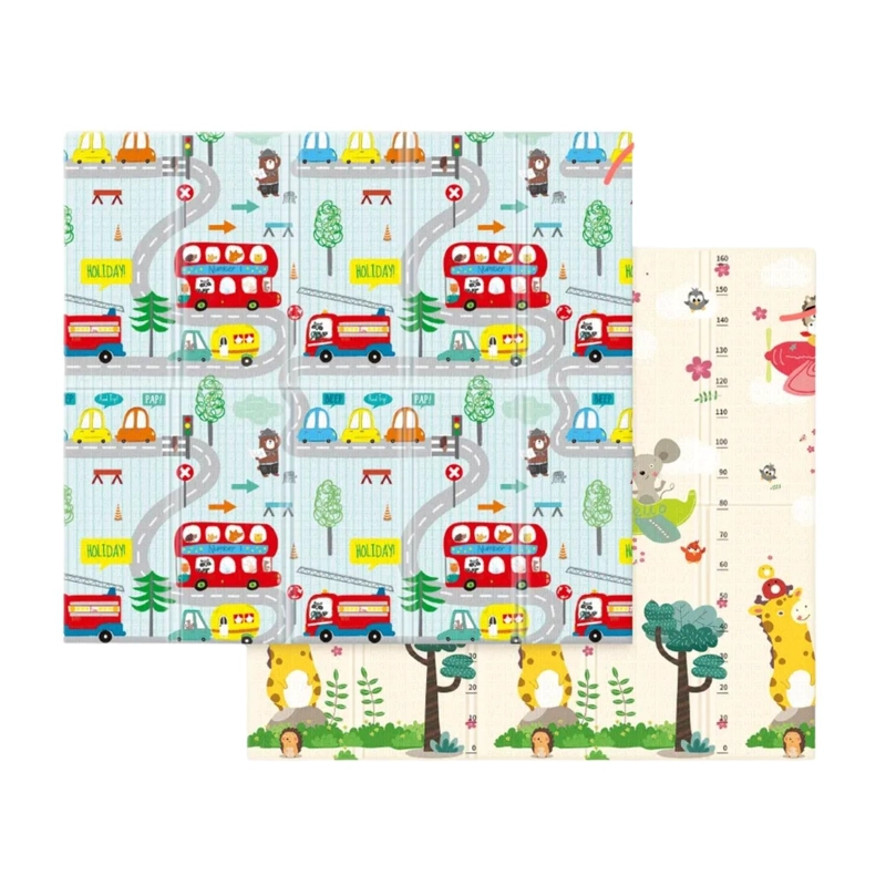 ALFOMBRA INFANTIL BEBE GOMA EVA PLEGABLE ANTIGOLPES 120X180 AUTOS - 1
