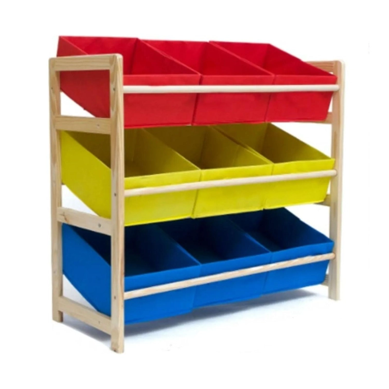 ESTANTE ORGANIZADOR JUGUETES INFANTIL 9 CONTENEDORES 64X28.5X60 CM - 1
