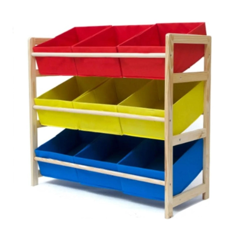 ESTANTE ORGANIZADOR JUGUETES INFANTIL 9 CONTENEDORES 64X28.5X60 CM - 3