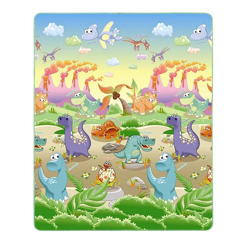 ALFOMBRA INFANTIL BEBE GOMA EVA PLEGABLE ANTIGOLPES 180X200 DINOSAURIO - 1