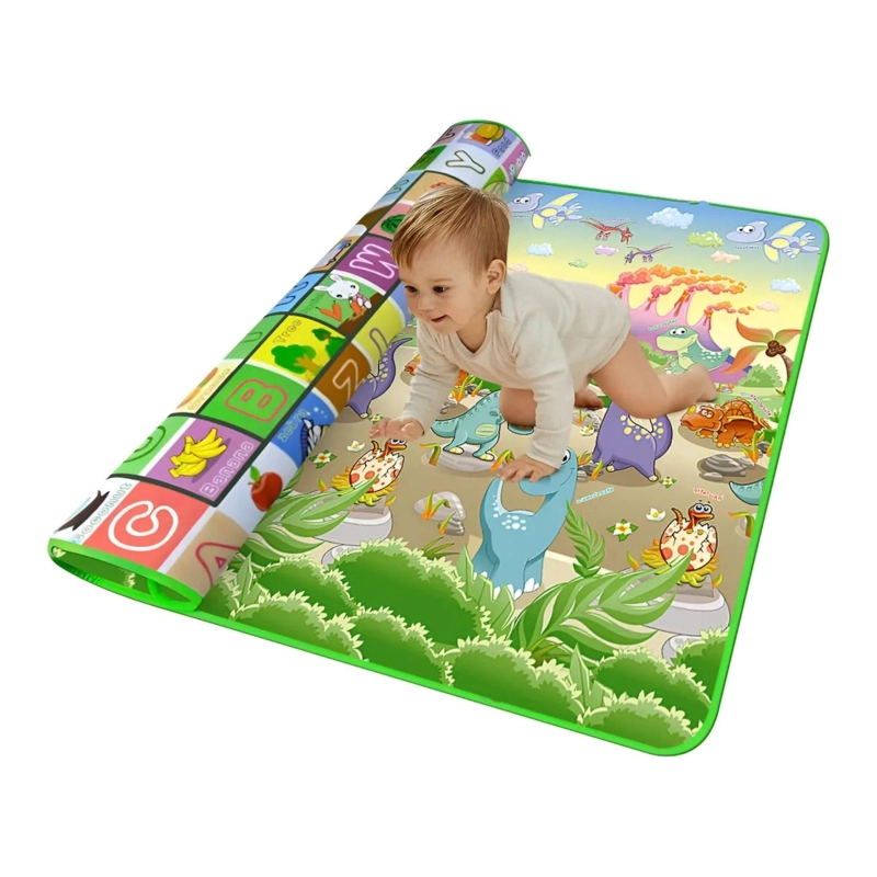 ALFOMBRA INFANTIL BEBE GOMA EVA PLEGABLE ANTIGOLPES 180X200 DINOSAURIO - 2