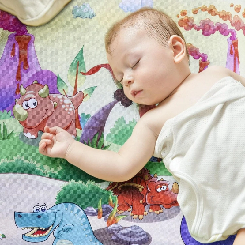 ALFOMBRA INFANTIL BEBE GOMA EVA PLEGABLE ANTIGOLPES 180X200 DINOSAURIO - 5