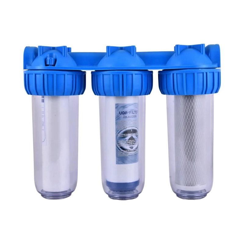 TRIPLE FILTRO AGUA ANTI SARRO ABLANDADOR 10  AZUL - 1