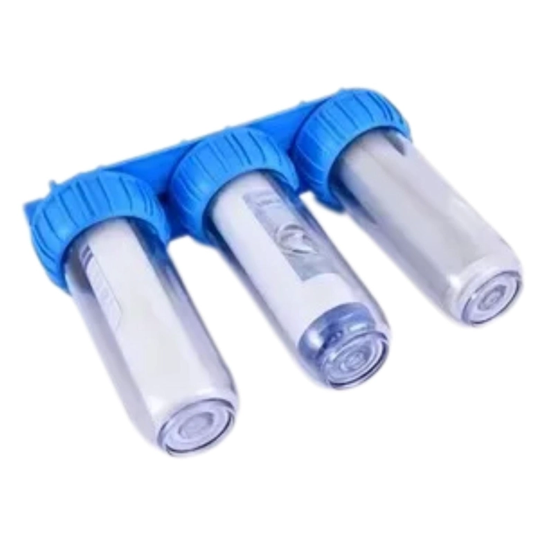 TRIPLE FILTRO AGUA ANTI SARRO ABLANDADOR 10  AZUL - 2