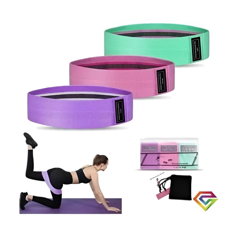 PACK 3 BANDAS ELASTICAS EJERCICIO YOGA PILATE - 5