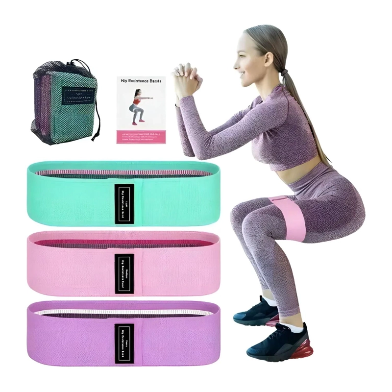 PACK 3 BANDAS ELASTICAS EJERCICIO YOGA PILATE - 6