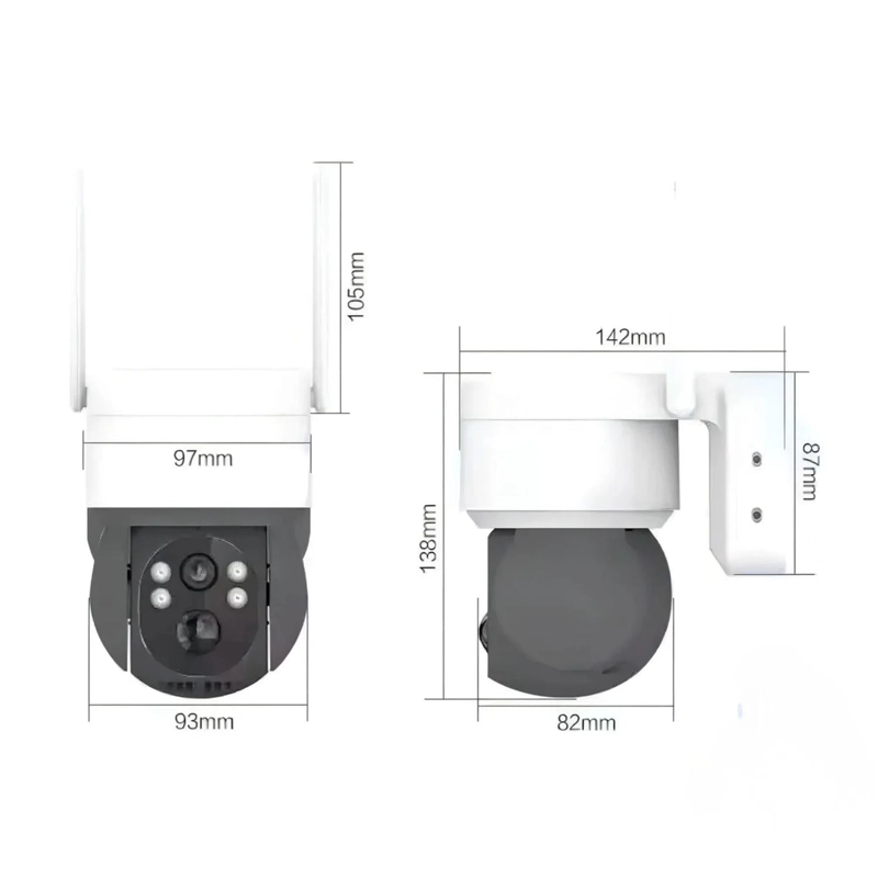CAMARA SOLAR IP INALAMBRICA EXTERIORES MOVIMIENTO 360º - 2
