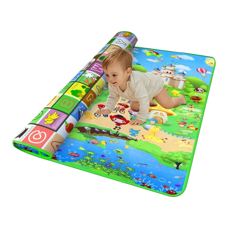 ALFOMBRA INFANTIL BEBE GOMA EVA PLEGABLE ANTIGOLPES 180X200 CASTILLO - 2