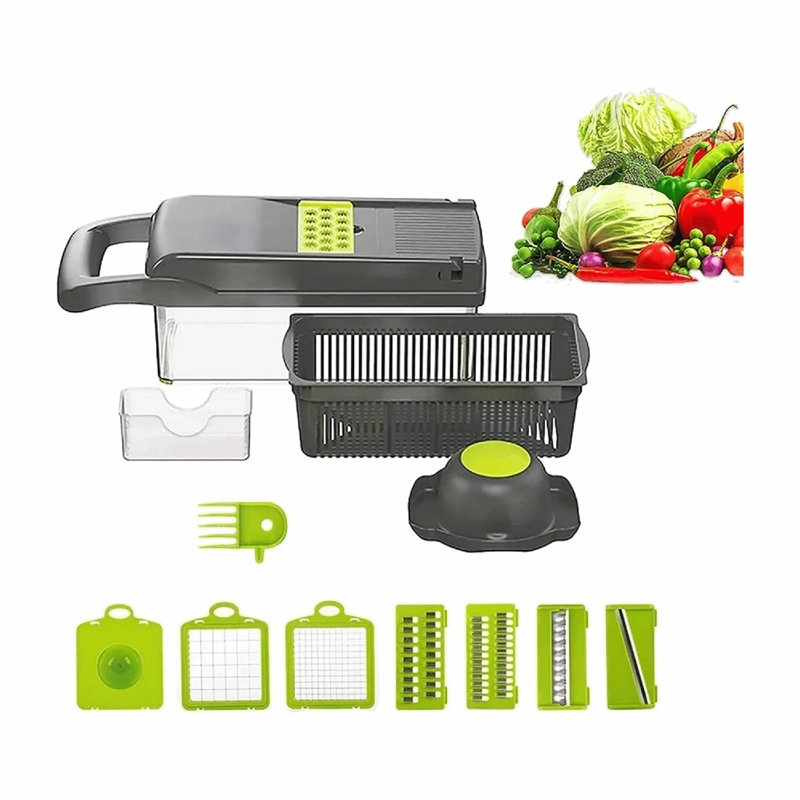 MULTIRALLADOR VERDURAS COCINA HOGAR CUCHILLOS ACERO INOXIDABLE - 3