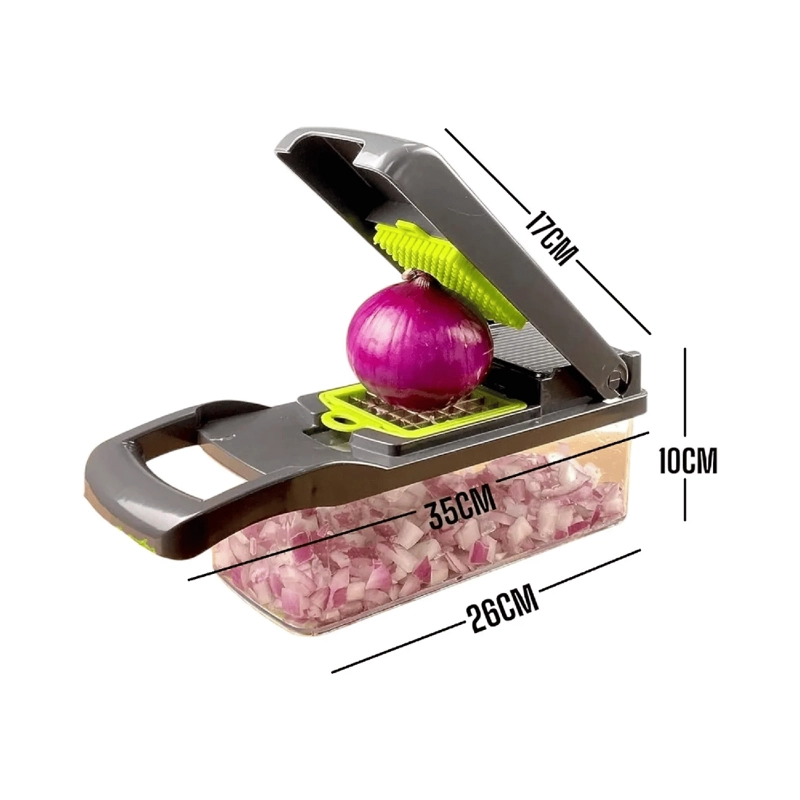 MULTIRALLADOR VERDURAS COCINA HOGAR CUCHILLOS ACERO INOXIDABLE - 4