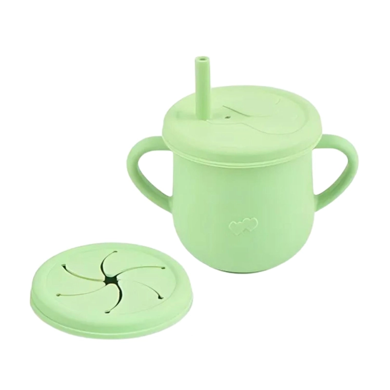 KIT 10 CUBIERTOS ALIMENTACION BEBE S VERDE - 5
